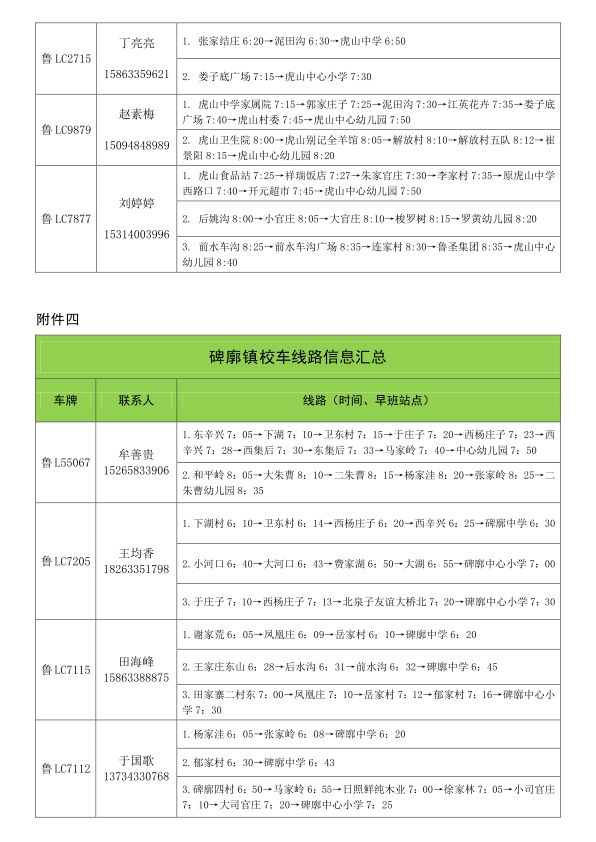 2019年下學期嵐山區校車運行線路規劃設置公布